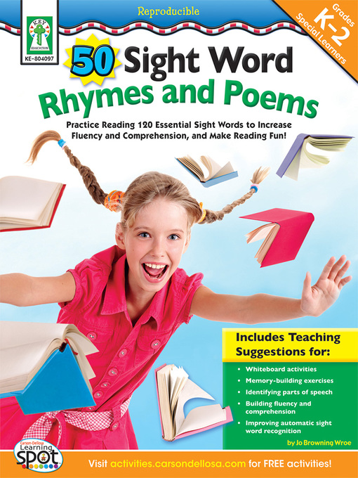 Title details for 50 Sight Word Rhymes and Poems, Grades K - 2 by Jo Browning-Wroe - Available